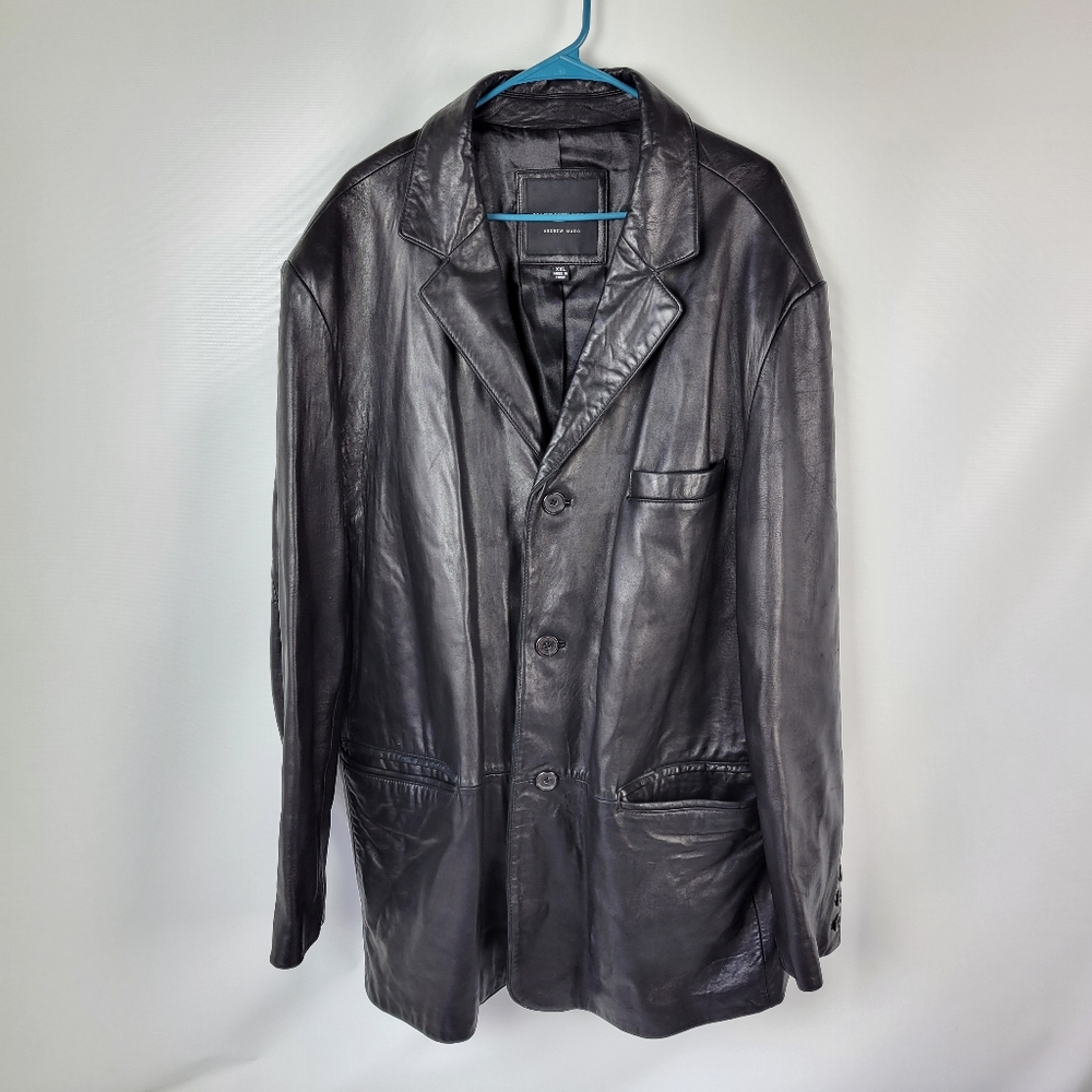 Marc New York Leather Jacket Mens Sz XXL
